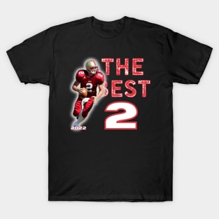 american footbal number 2 red T-Shirt